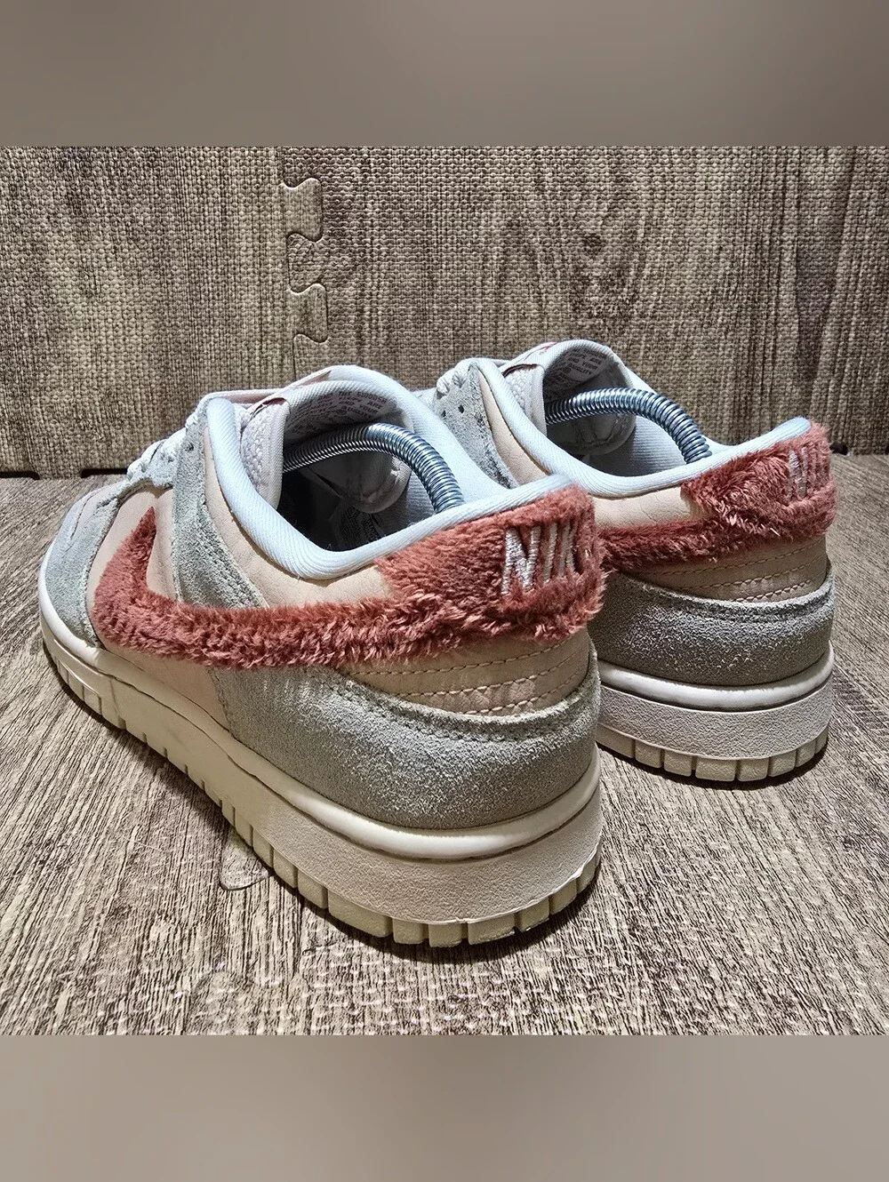 Nike Dunk Low Terry Swoosh Womens Size 9 US Mars Stone Suede DZ4706-200 No Box